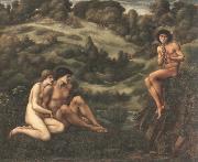 Edward Burne-Jones the garden of pan oil painting on canvas